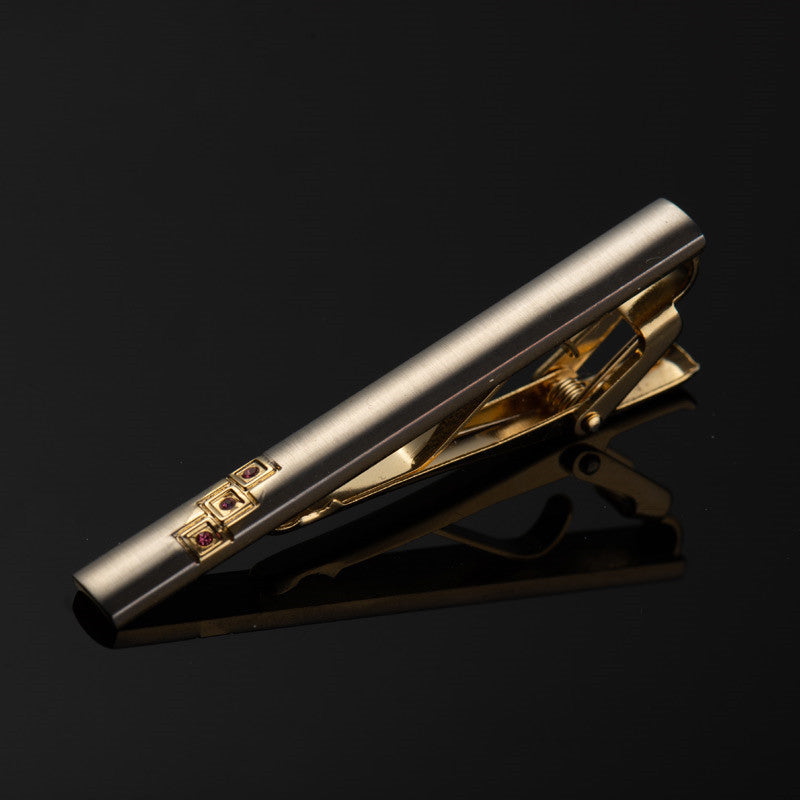 Men's gold alloy tie clip