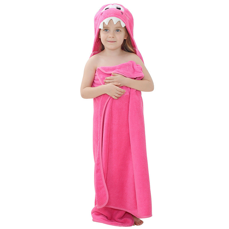 Children's Micron Super Soft Bathrobe Baby Coral Fleece Can Wear Blanket Towel Quilt