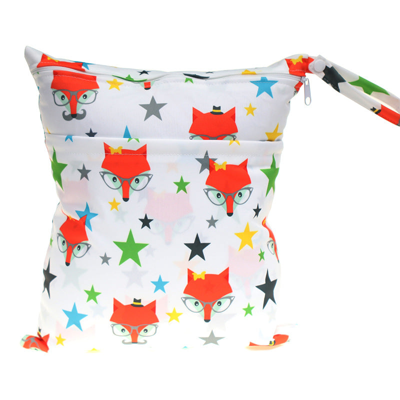 Digital Printing New Pattern Double Pocket Diaper Bag