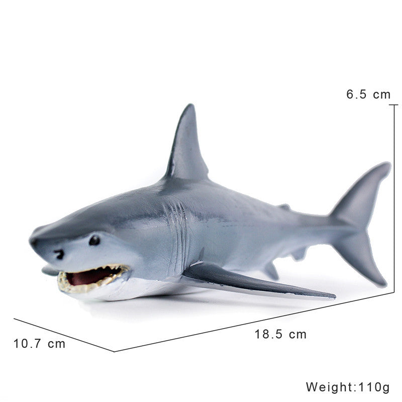 Marine Animal Model Solid Simulation Raw Shark Model Decoration Educational Toy