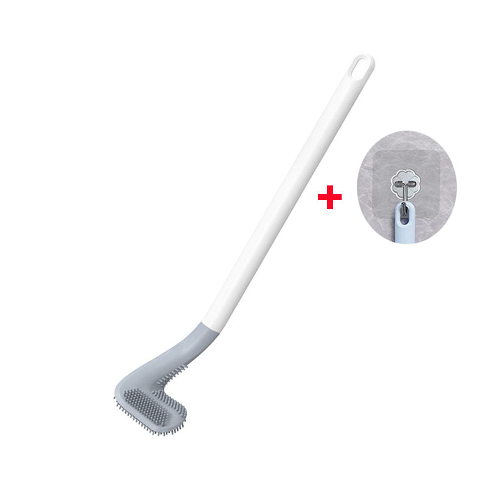 Household Silicone Non-dead Corner Toilet Cleaning Brush