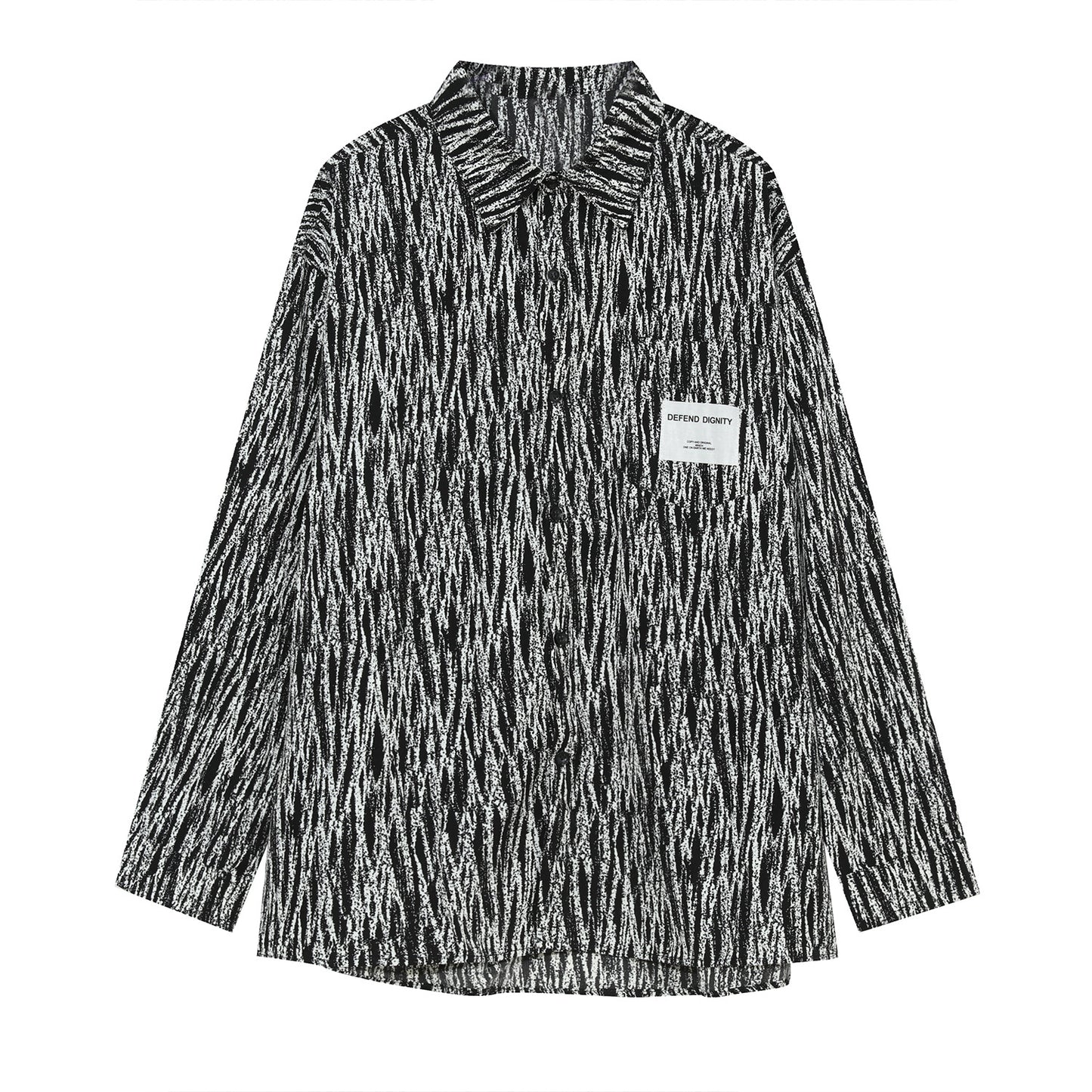 Men's Striped Korean Loose Shirt