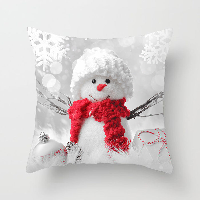 Christmas Pillowcase Cute Snowman Ins