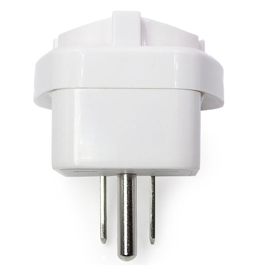 U.S. To Europe And Germany Standard Ground Wire Conversion Plug With Embedded Round Feet