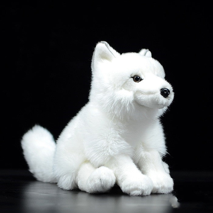 Simulation White Fox Arctic Fox Doll Plush Toy