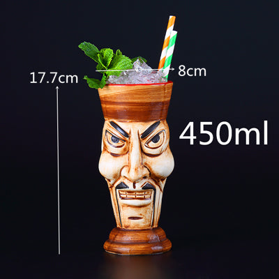 Personalized Hawaiian Ceramic Cocktail Glass