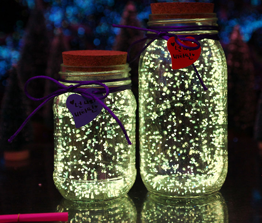 Fluorescent wishing bottle