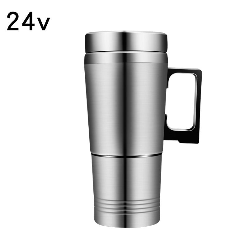 Stainless Steel Vehicle Heating Cup Heat Insulation Electric Car Kettle Camping Travel Kettle Water Coffee Thermal Mug