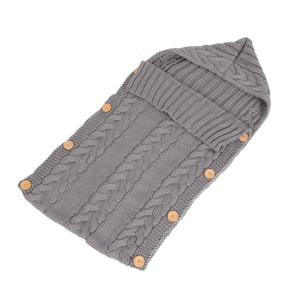 New Autumn Winter Newborn Baby Boy Girl Knit Sleeping Bag Clothes