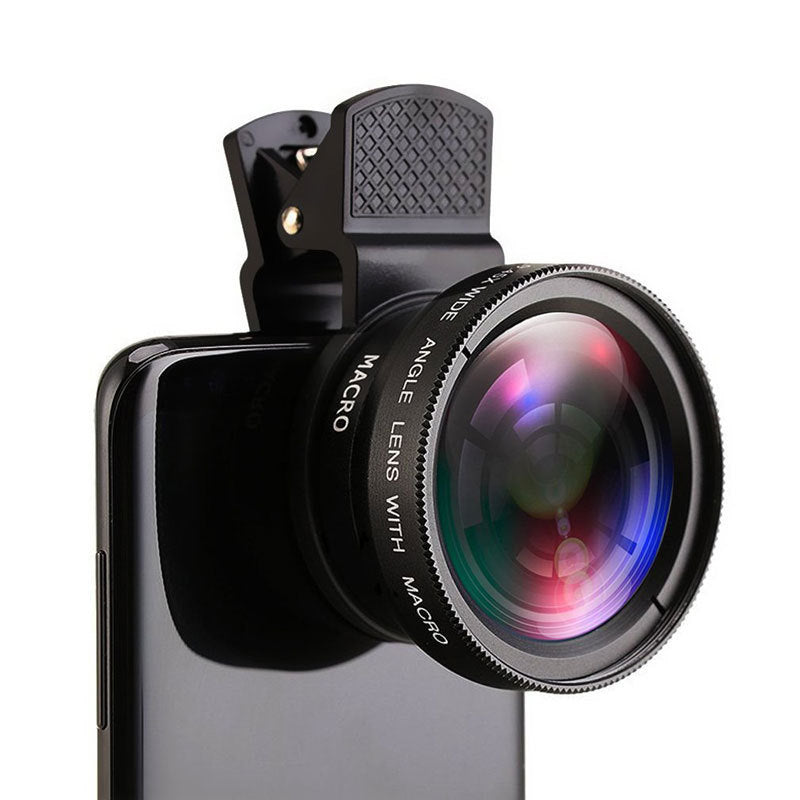 Mobile Phone Wide-Angle + Macro Two-In-One Phone Lens