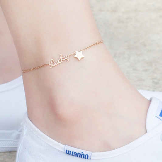 Custom Anklet Word Custom S925 Sliver