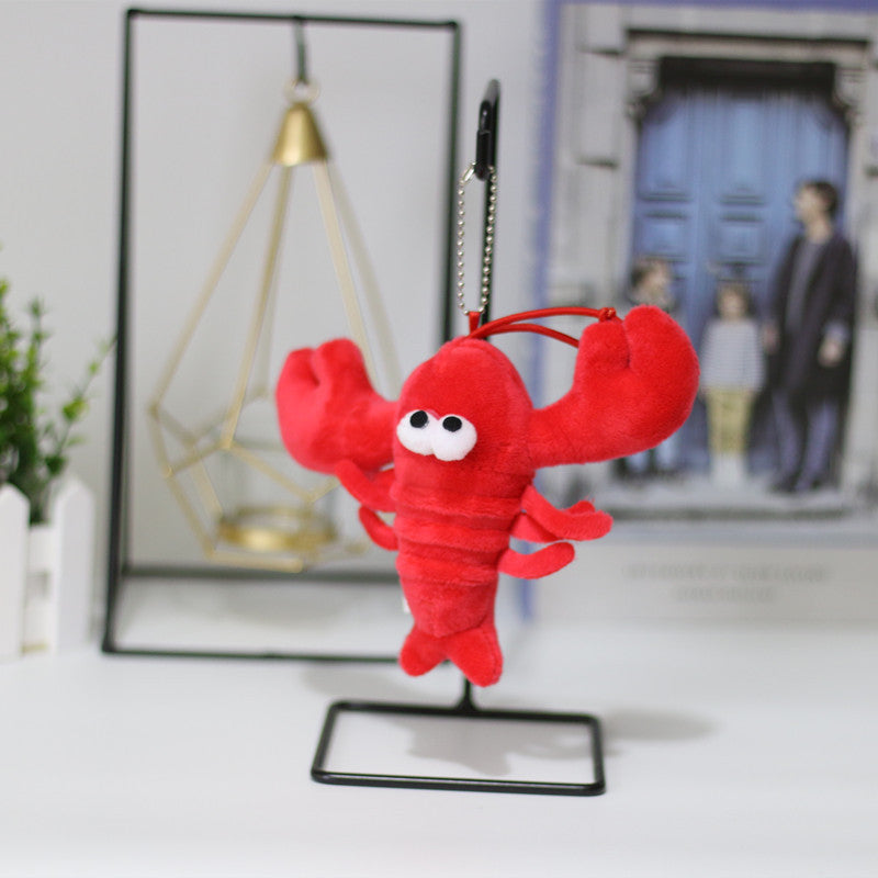 Mini Crayfish Doll Plush Toy Crab Pendant