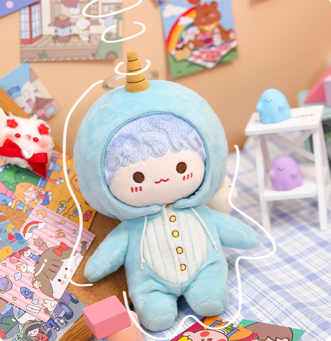 Summer Narwhal 20cm Cotton Doll Accessories