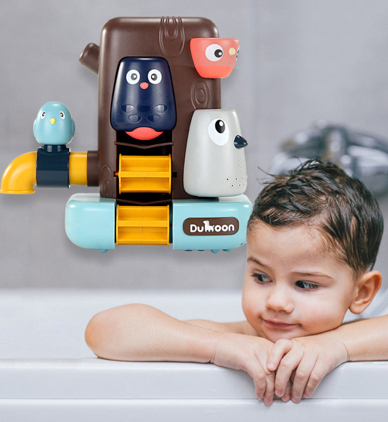 Bathroom Toys Pipeline Water Spray Shower Game Bird Mushroom Toy for Children Swimming Bathroom Bathing Kids Toy