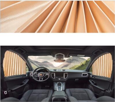 Magnetic Car Curtains Window Shade for Side Windows Baby Sun Shade Protection Adjustable Foldable Car Accessories