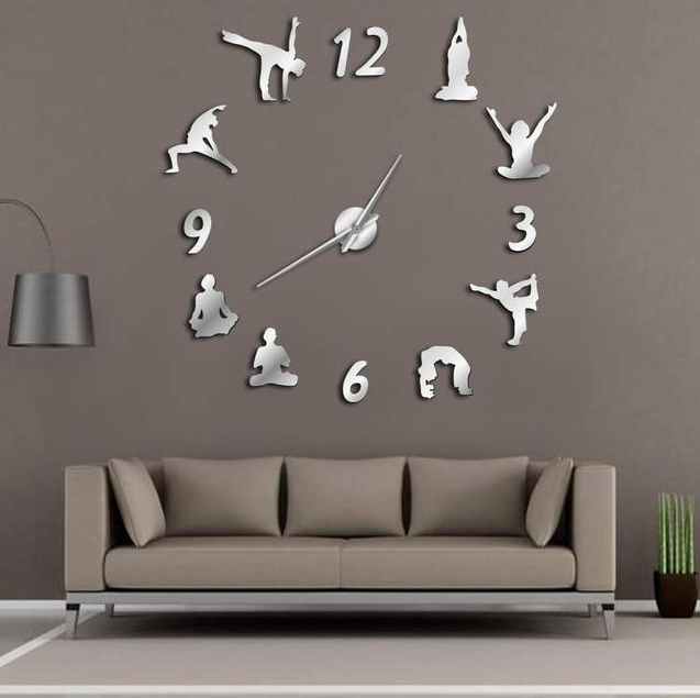 DIY wall clock living room bedroom creative 3D stereo mute home decoration wall clock