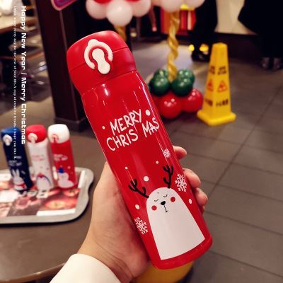 Christmas Vacuum Cup Water Cup Elk Christmas Eve Gift