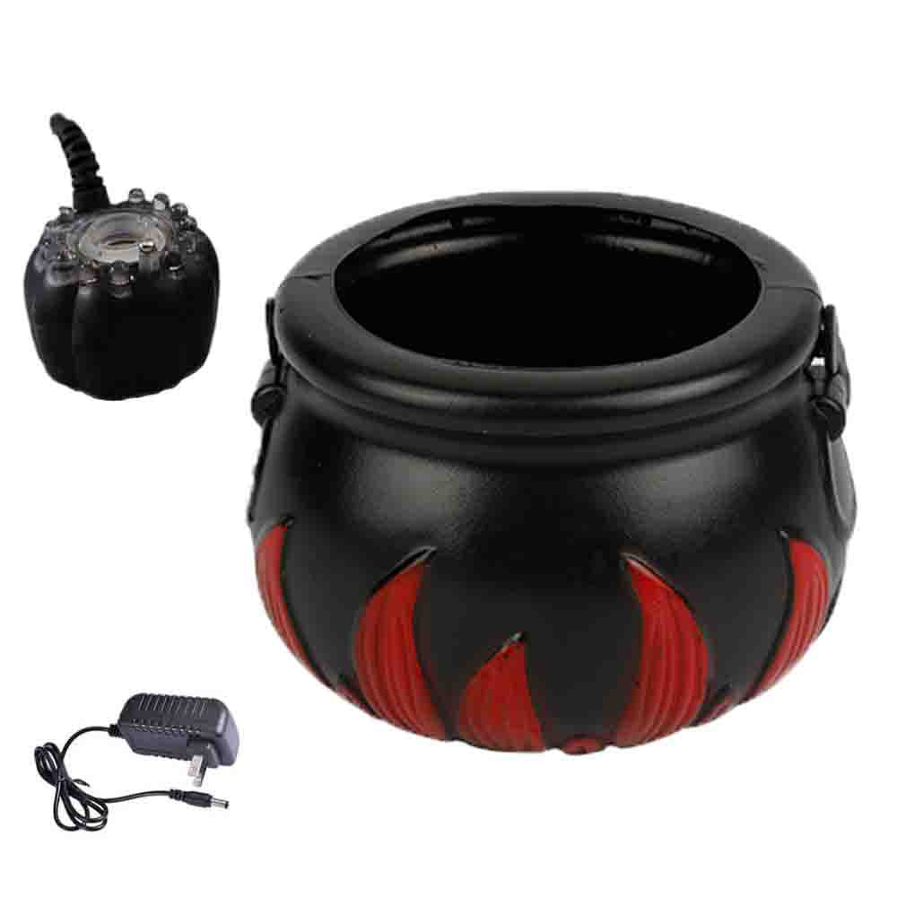 Halloween Pumpkin Smoke Witch Bucket Color Changing Lights