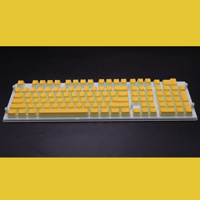 Pudding 108 Key Double Skin Pudding Cream PBT104 Two-color Milk Skin Mechanical Keyboard Translucent Keycap