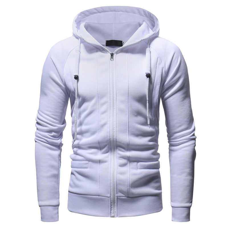 Men's Casual Slim Fit Zip Hoodie