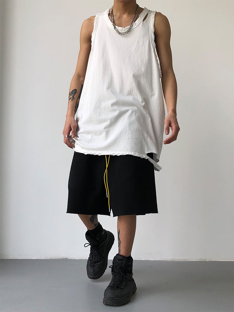 Men's Perforated Loose Sleeveless Breathable Vest