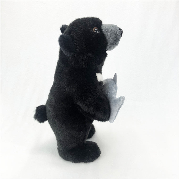 Simulation Black Bear Plush Toy Children's Doll Gift Rag Doll