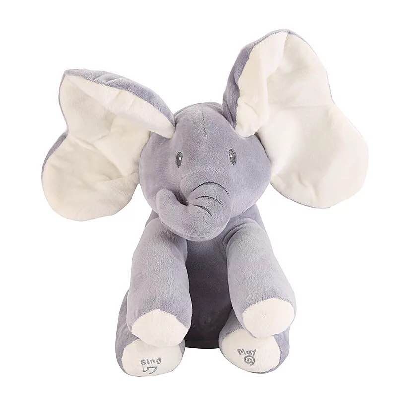 Peekaboo Elephant Plush Toy Children's Educational Electric