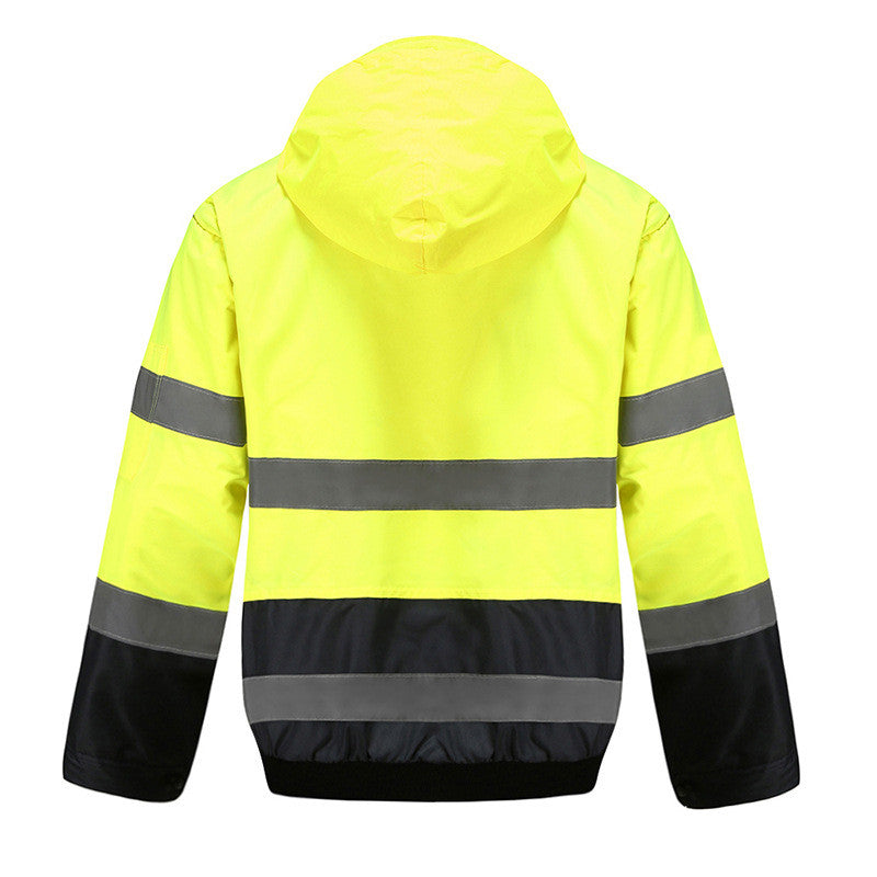 New Reflective Waterproof Warm Flight Jacket Night Riding Wear