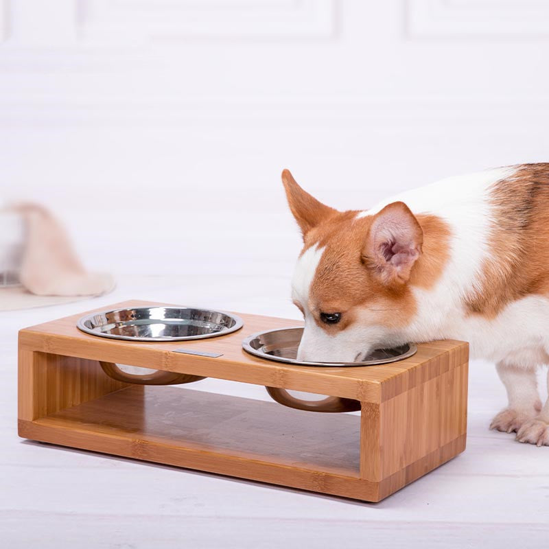 Stainless Steel Dog Bowl Food Basin Large Water Basin Neck Guard