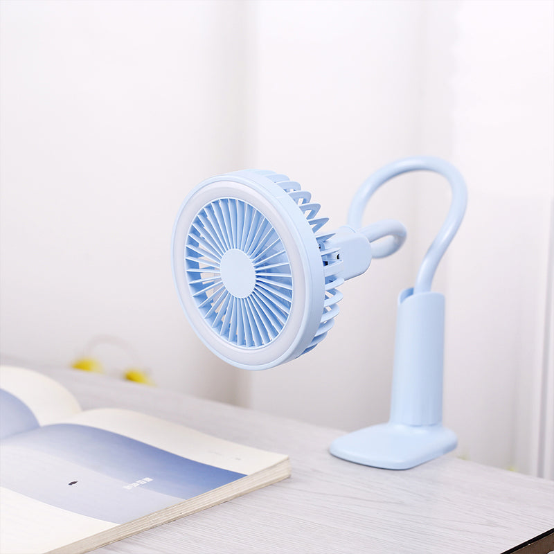 Eye protection lamp clip fan