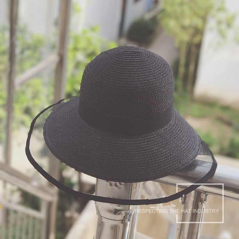 Summer Seaside Lace Big Brim Straw Sun Hat