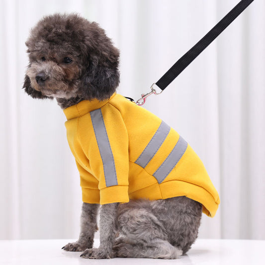 Tractionable Reflective Sweater Night Walking Dog Cat Pet Clothes