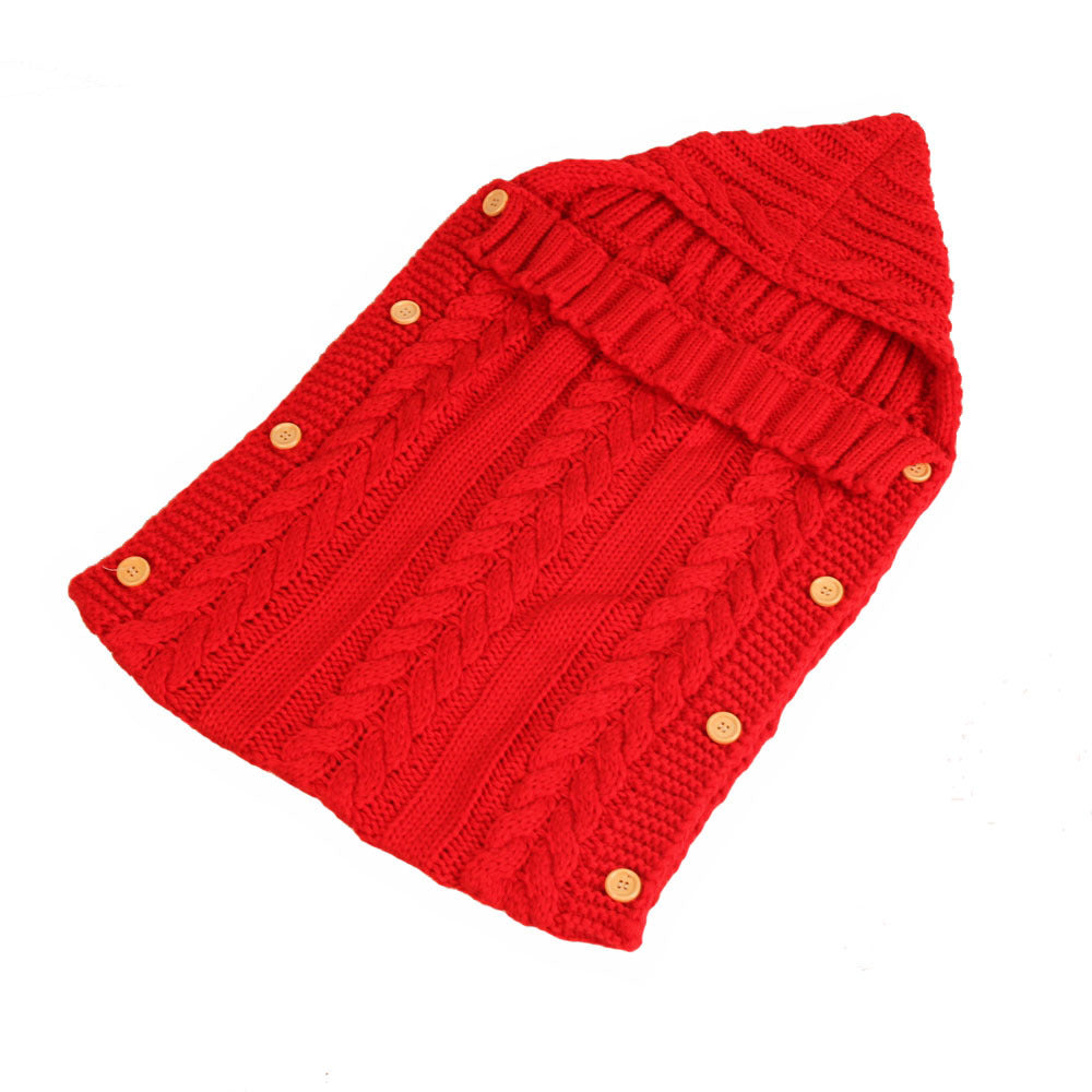 New Autumn Winter Newborn Baby Boy Girl Knit Sleeping Bag Clothes