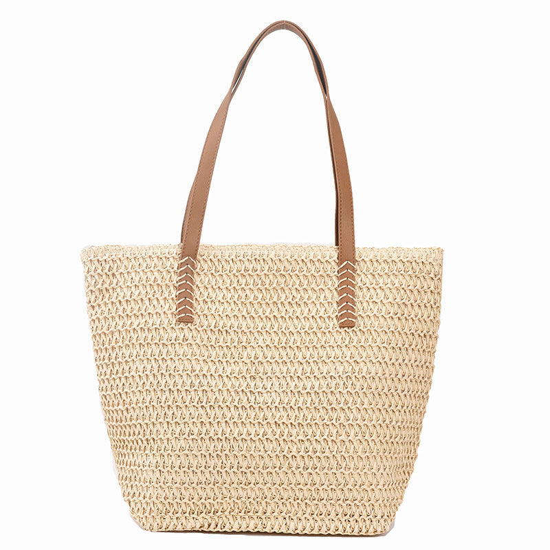 Women's New Straw Woven Large Capacity Portable Shoulder Bag