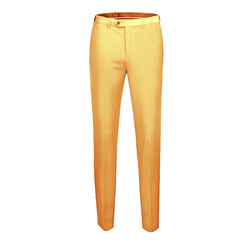 Men's Business Casual Solid Color Pants