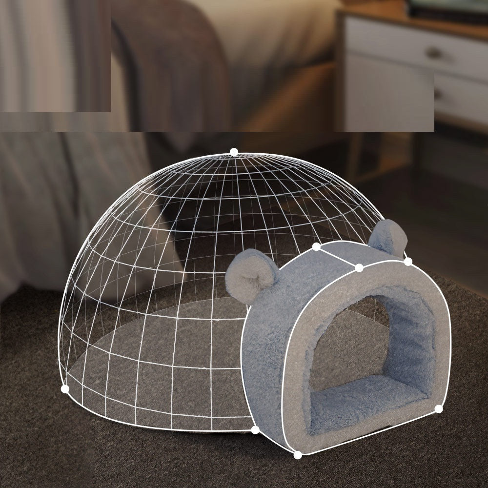 Fully Enclosed Dual-purpose Pet Sleeping Autumn And Winter Cute Nest