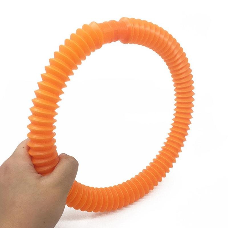 Colorful Plastic Tube Coil Children's Creative Magical Toy Circle Funny Toys Early Development Educational Folding Toy