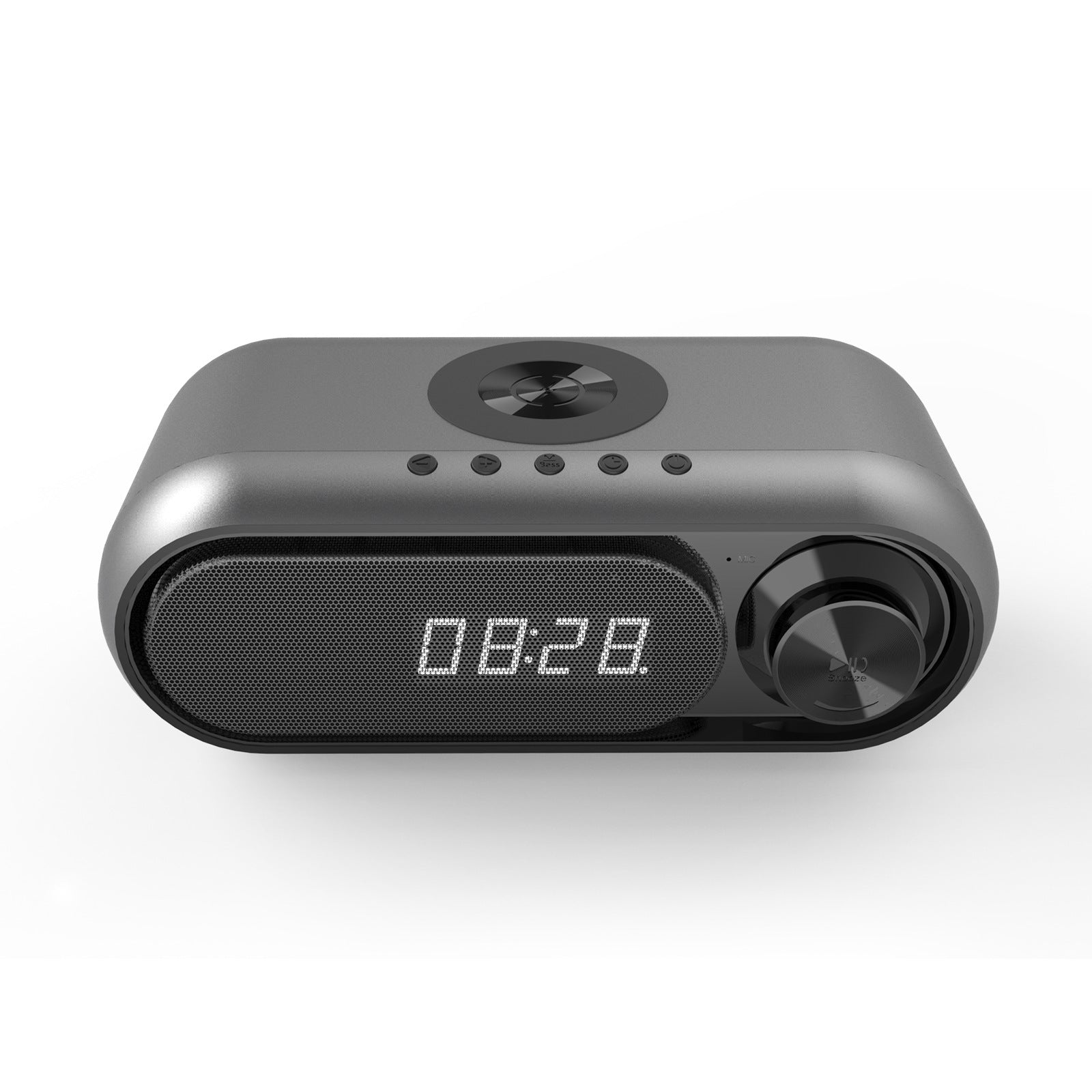 Bedside Wireless Charging Audio LED Alarm Clock