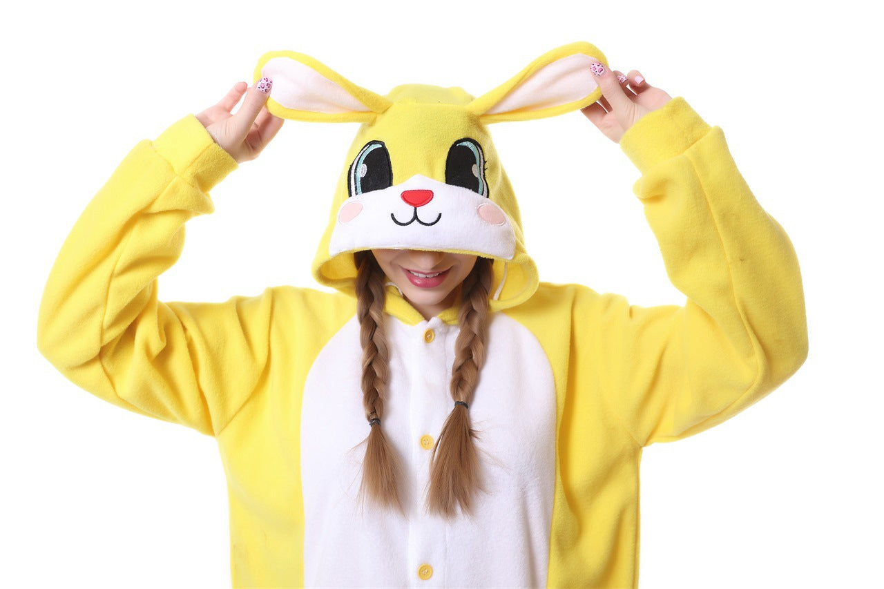 Fashion Women's Cartoon Animal One-piece Pajamas