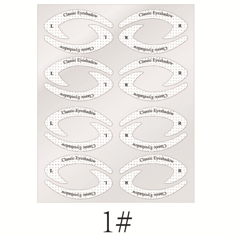 New Eyeshadow Eyeliner Makeup Template Sticker