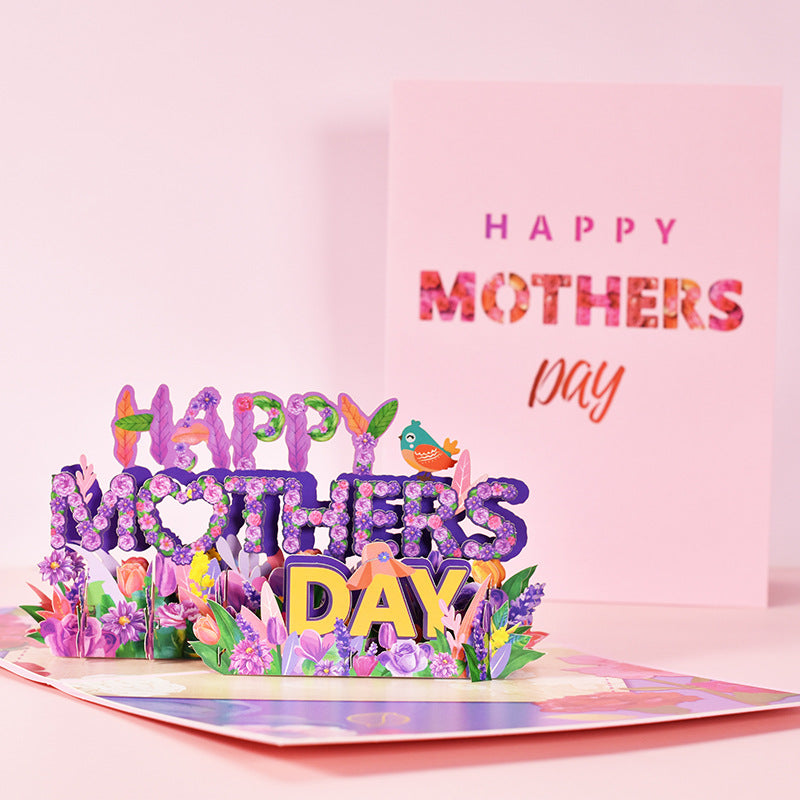 Mother's Day Pop-up Card With Colorful Butterflies