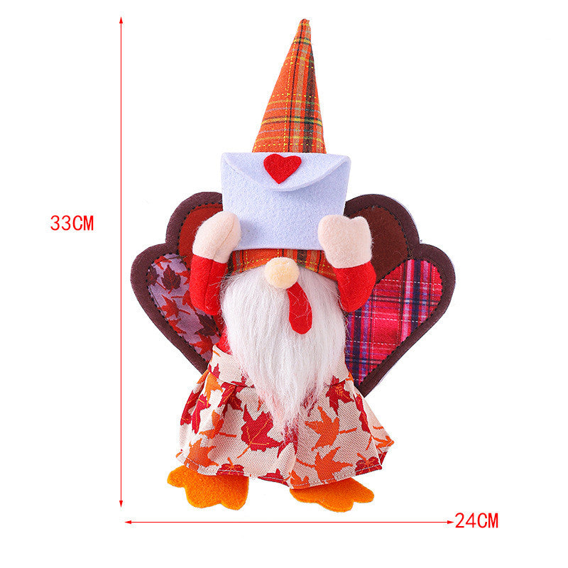 Harvest Festival Gnome Faceless Doll Creative Autumn Color