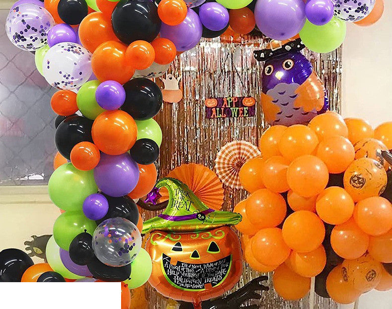 Halloween Party Decor Latex Balloons Set