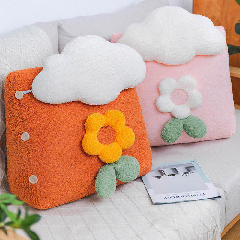 Girl Student Dormitory Sleeping Flower Bedside Pillow