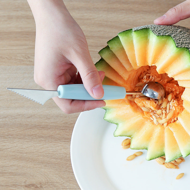 Double-ended Stainless Steel Fruit Scoop