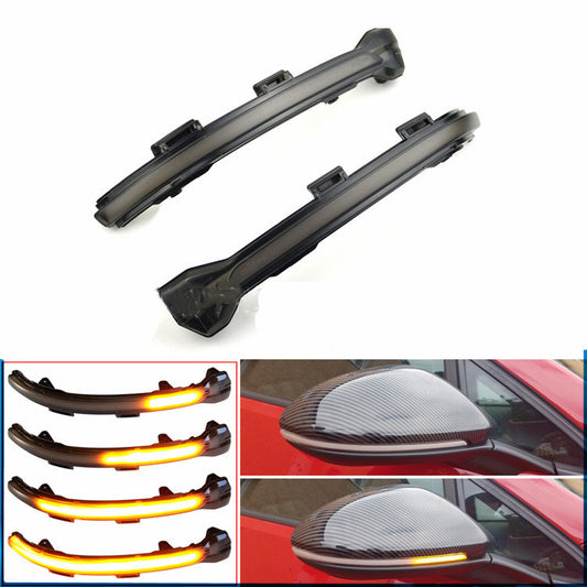 Rear View Mirror Yellow Running Water Light