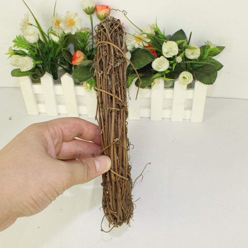 Christmas Decoration Craft Dry Branch Rattan Wreath DIY