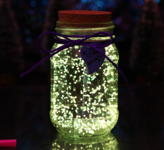 Fluorescent wishing bottle