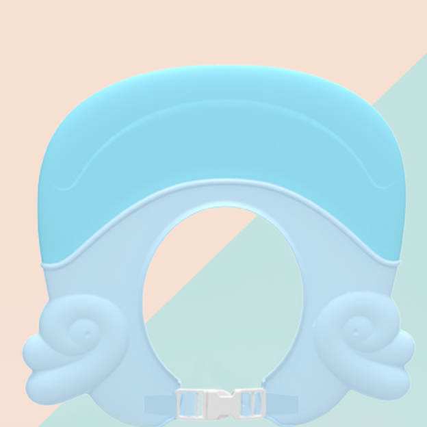 Waterproof ear protection for children's shampoo cap