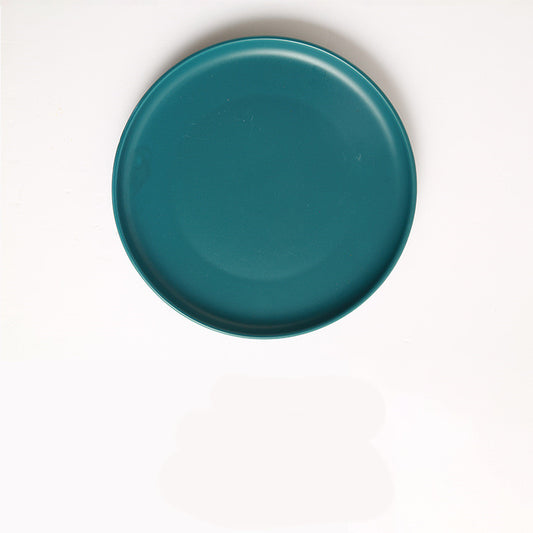 Creative Ceramic Plate Vegetable Plate Household Simple Net Red